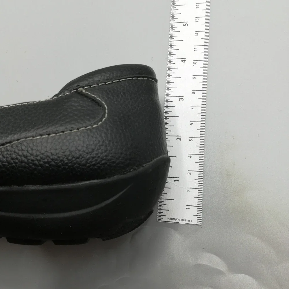 Natural Soul Naturalizer Shoes Womens Loafer Slip On Black Pebbled Leather 10‎